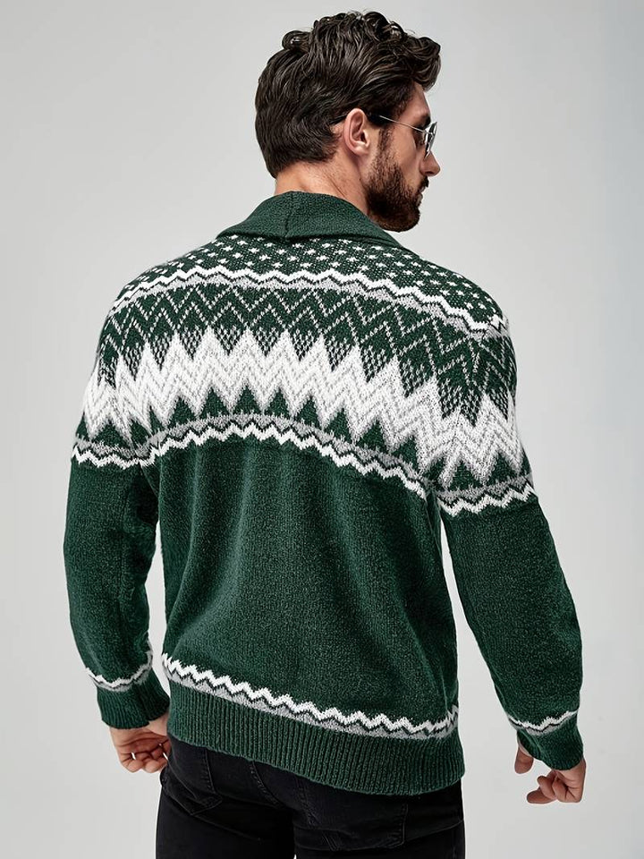 Elroy - Casual Geometric Pattern Sweater
