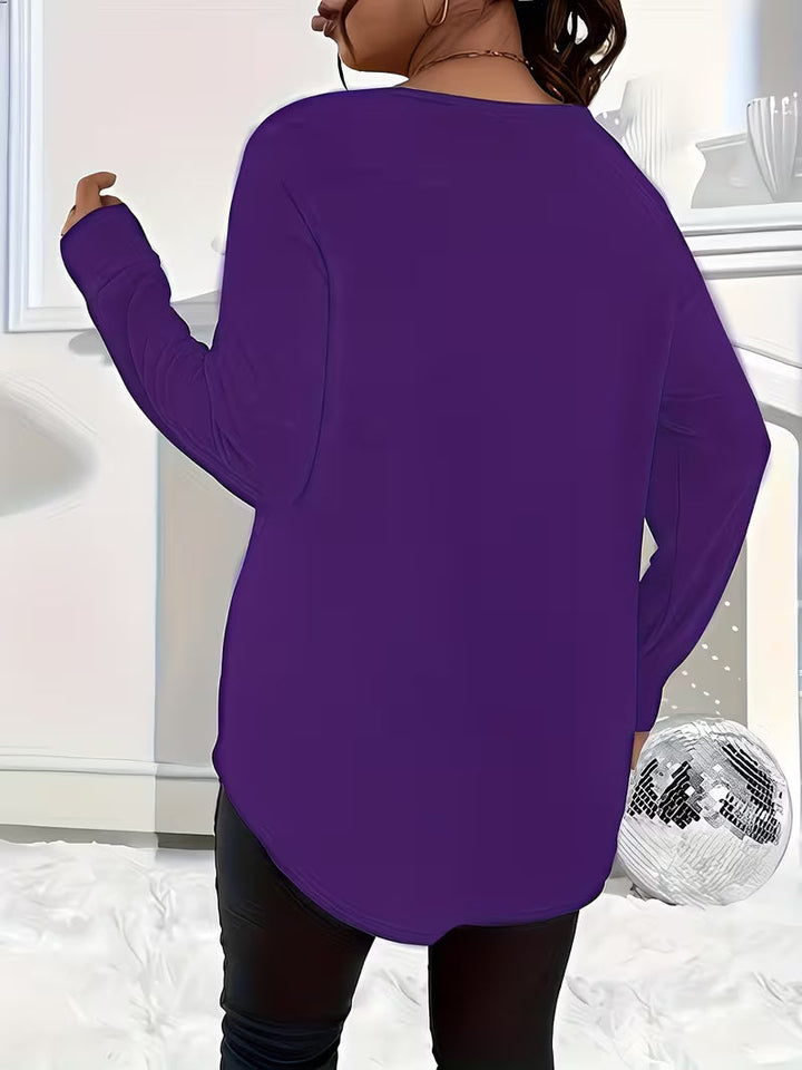 Liorah - Elegant Long Sleeve Zip-Up Shirt