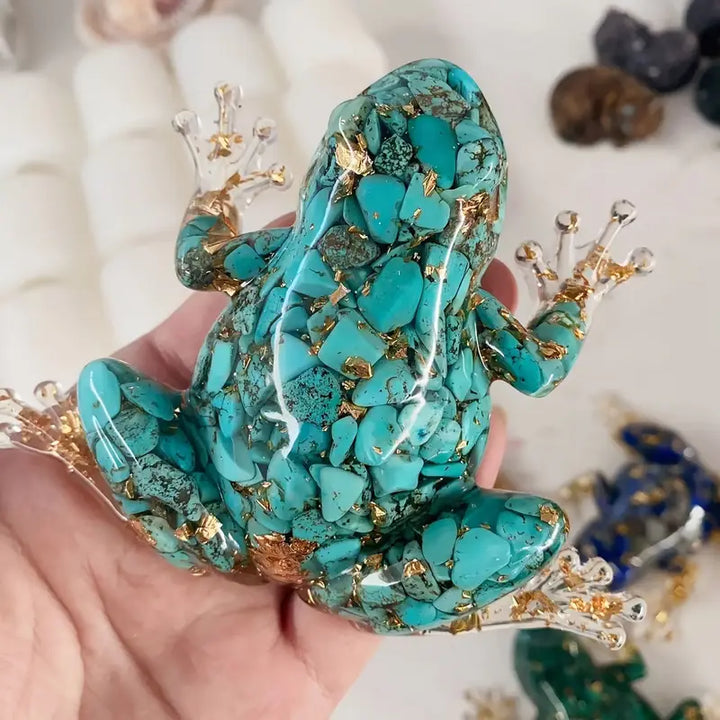 Frostone - Crystal Frog Sculpture For Home Decoration