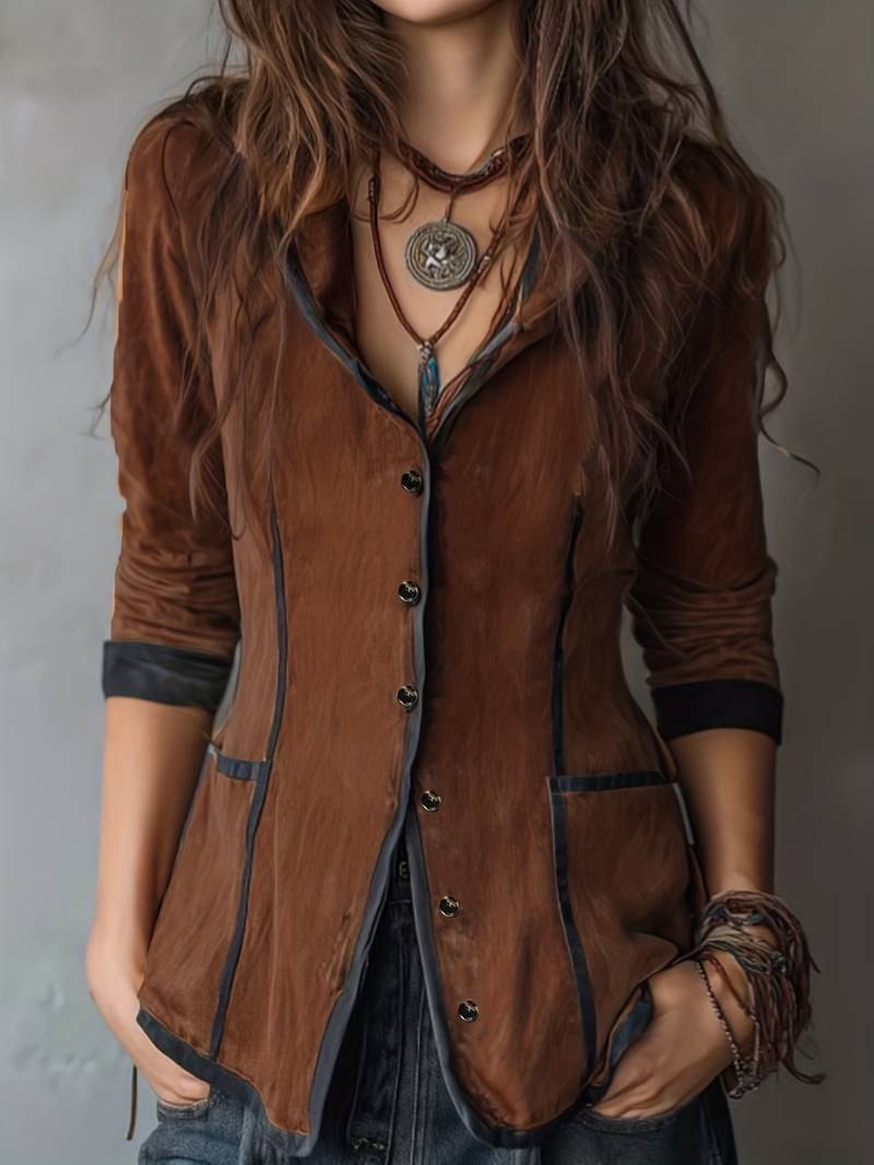 Yaara - Vintage Hooded Jacket With Long Sleeve