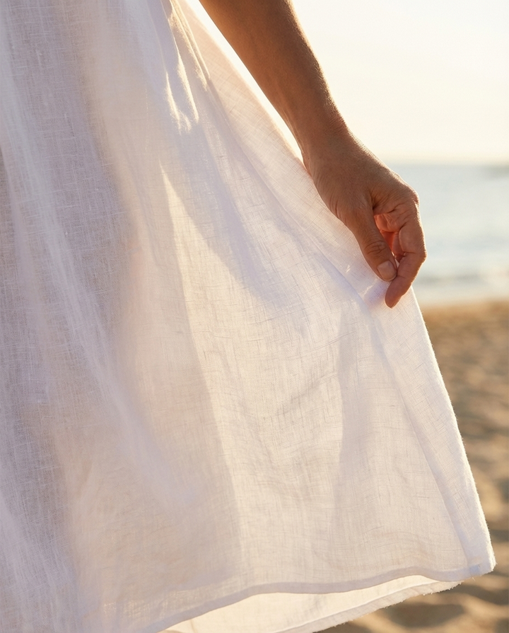 Marketa - Linen Midi Dress