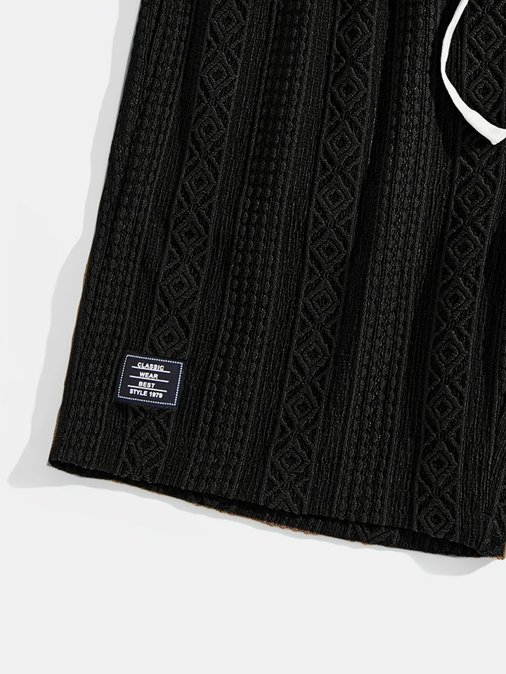 Andrew - Adjustable Drawstring Waist Shorts