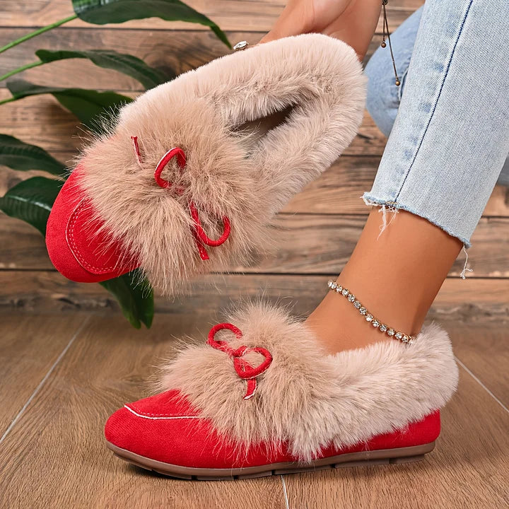 Kesmina - Cozy Faux Fur Non-Slip Shoes