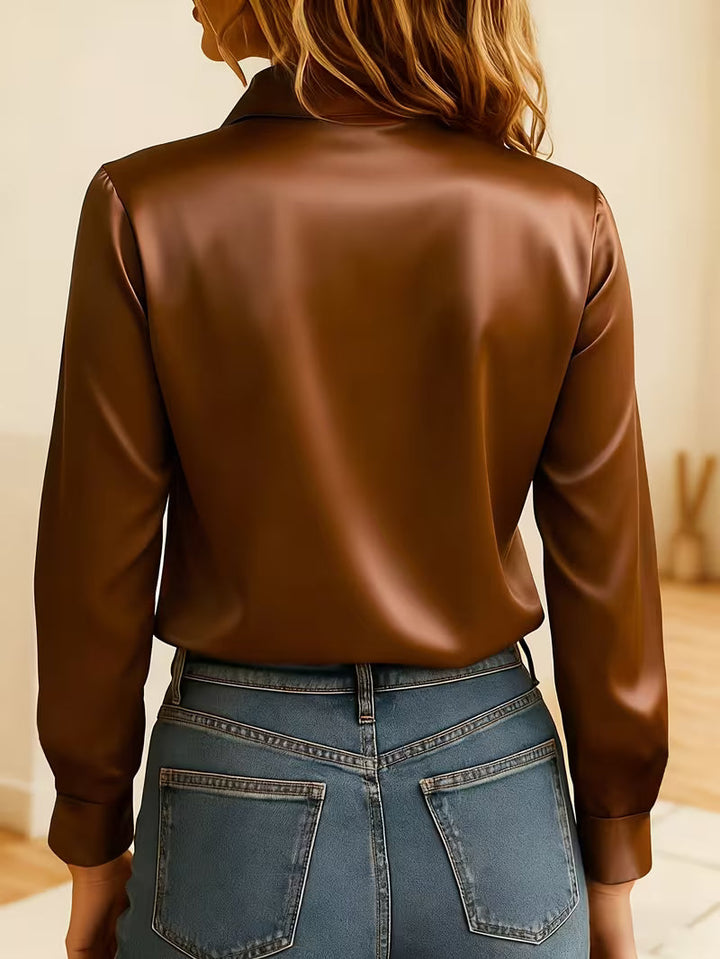 Kelina - Long Sleeve Button-Up Shirt