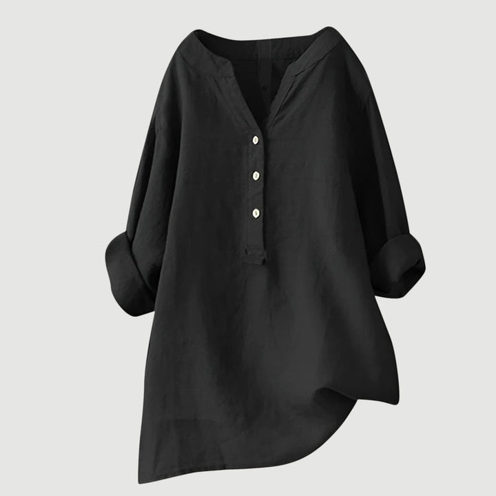 Zarina - Comfortable Linen Blouse
