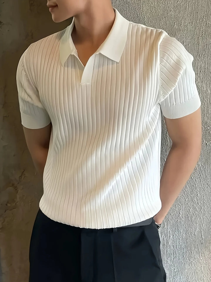 Avgustin - Casual Short Sleeve Polo Shirt