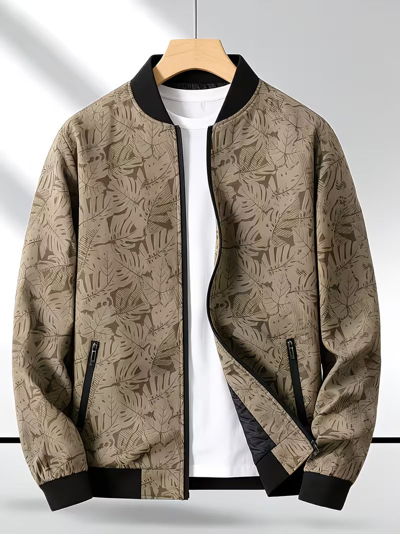 Dagan - Casual Long Sleeve Sports Jacket With Zipper