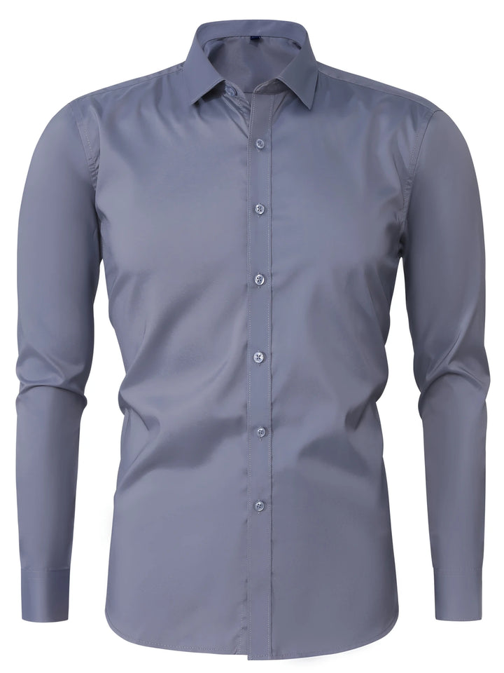 Byron - Elegant Long Sleeve Shirt With Button