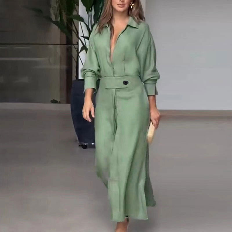 Binalee - Long Sleeved Midi Dress