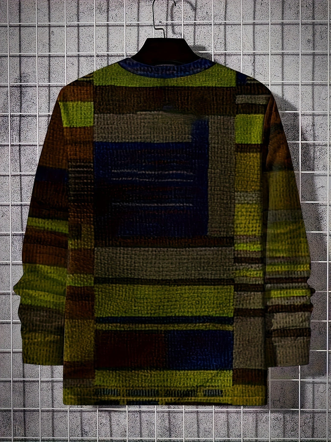Calvin - Long Sleeve T-Shirt With Blocks Pattern