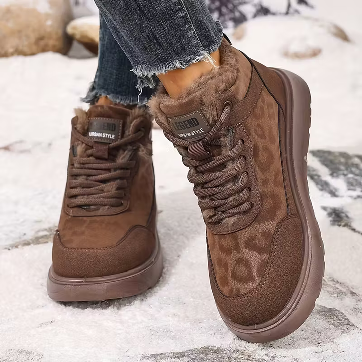 Elizia - Lace-Up Ankle Shoes with Thick Sole