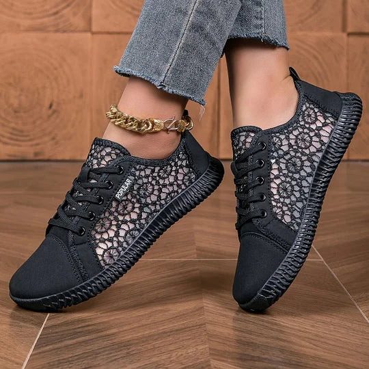 Orly - Breathable Mesh Lace-Up Loafer