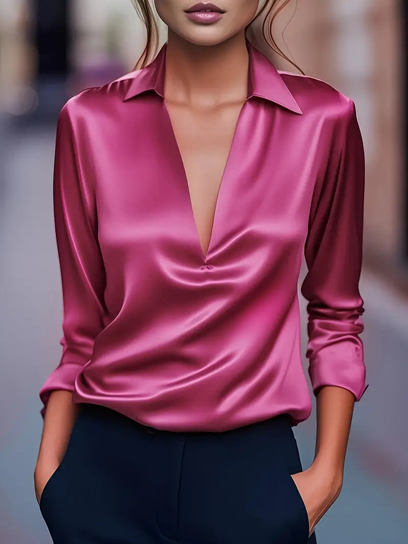 Nadene - Premium V-Neck Blouse