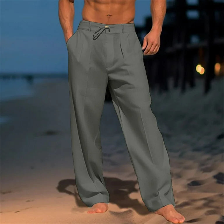 Andrei - Plain Linen Trouser