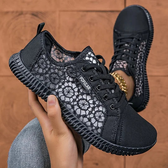 Orly - Breathable Mesh Lace-Up Loafer