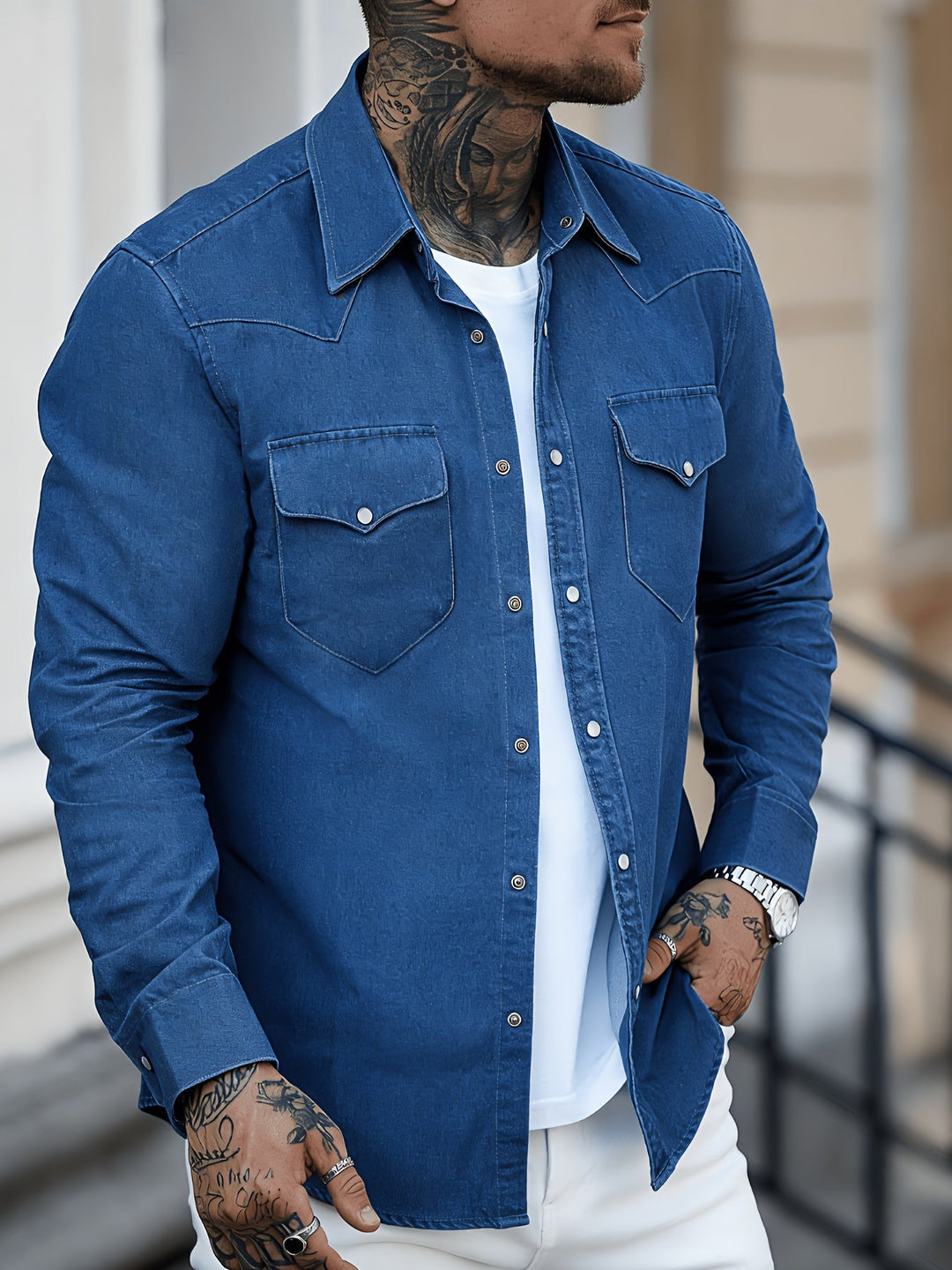 Bostmir - Casual Denim Shirt