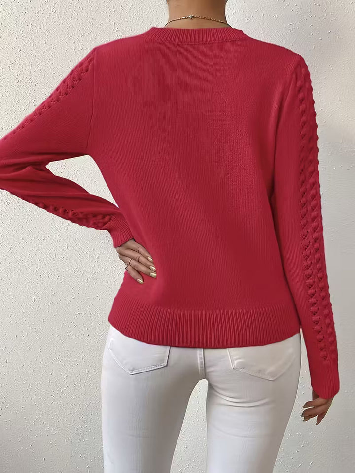 Shannen - Long Sleeve Knitted Sweater