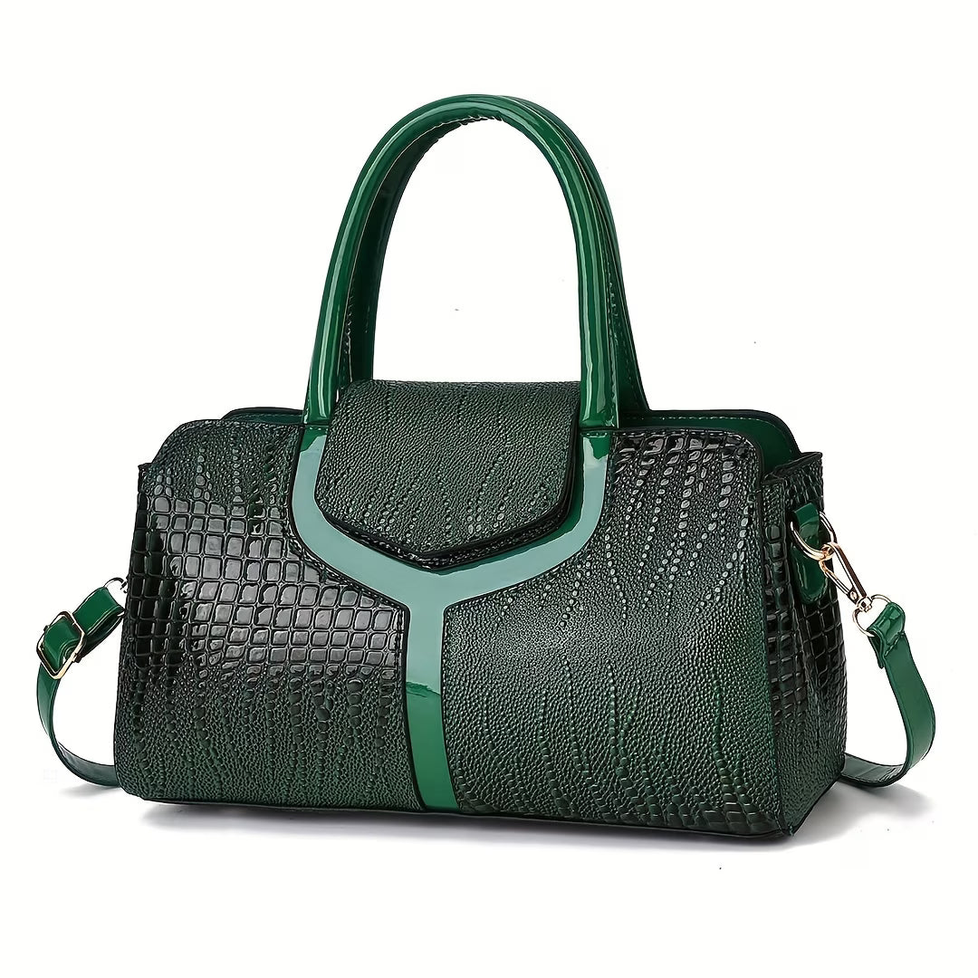 Isolarenna - Handbag With Crocodile Texture