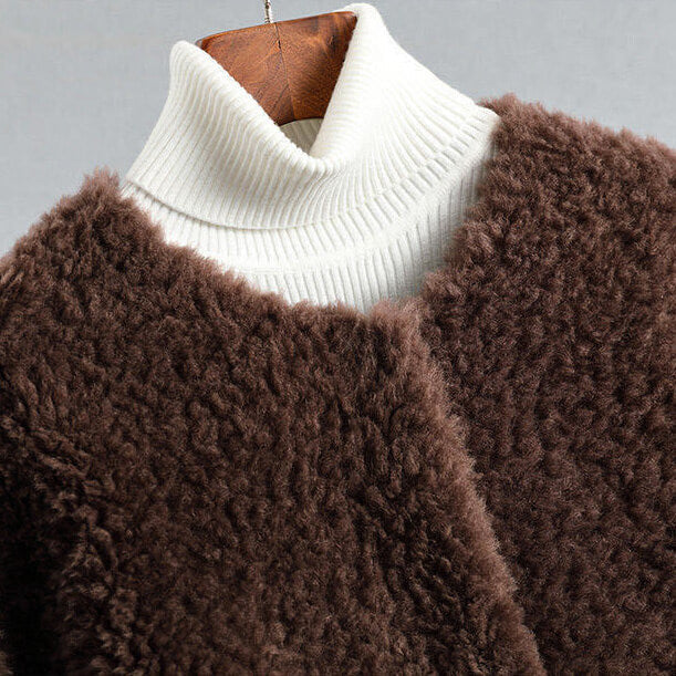 Minette - Elegant Faux Fur Teddy Coat