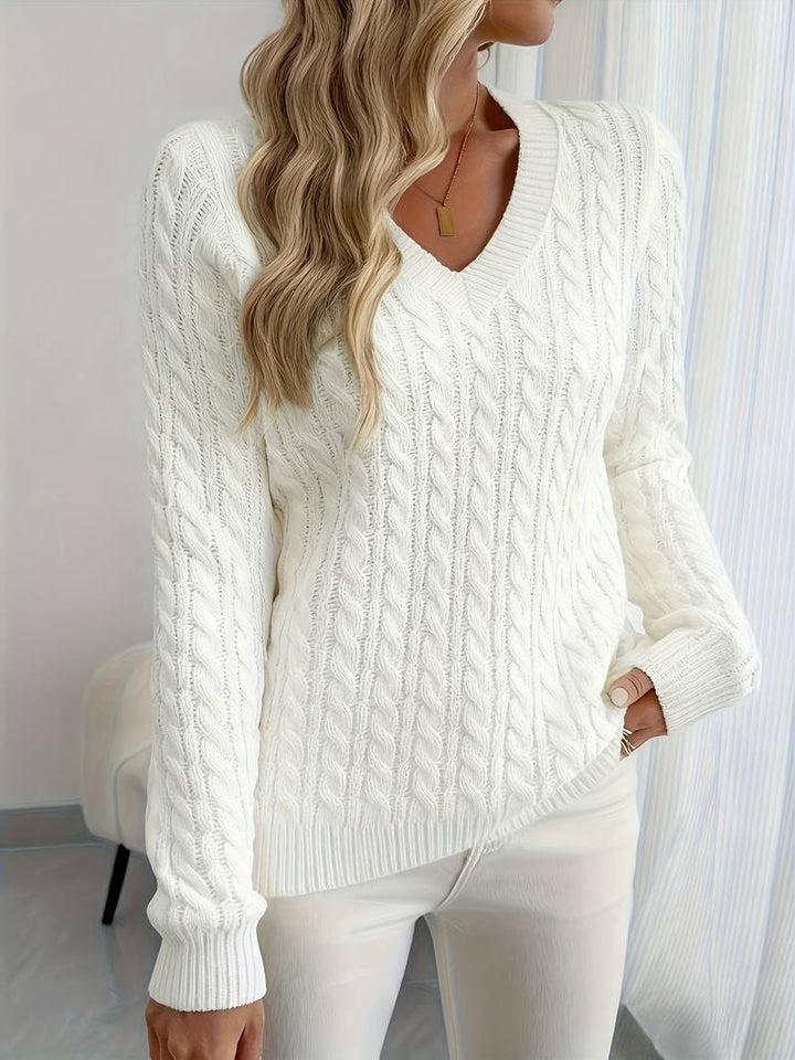 Sivanit - Long Sleeve Ribbed Sweater
