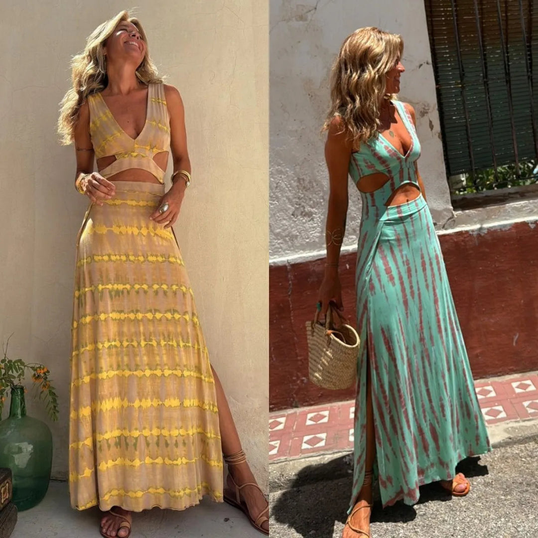 Teigra - Stretchy Slit Dress