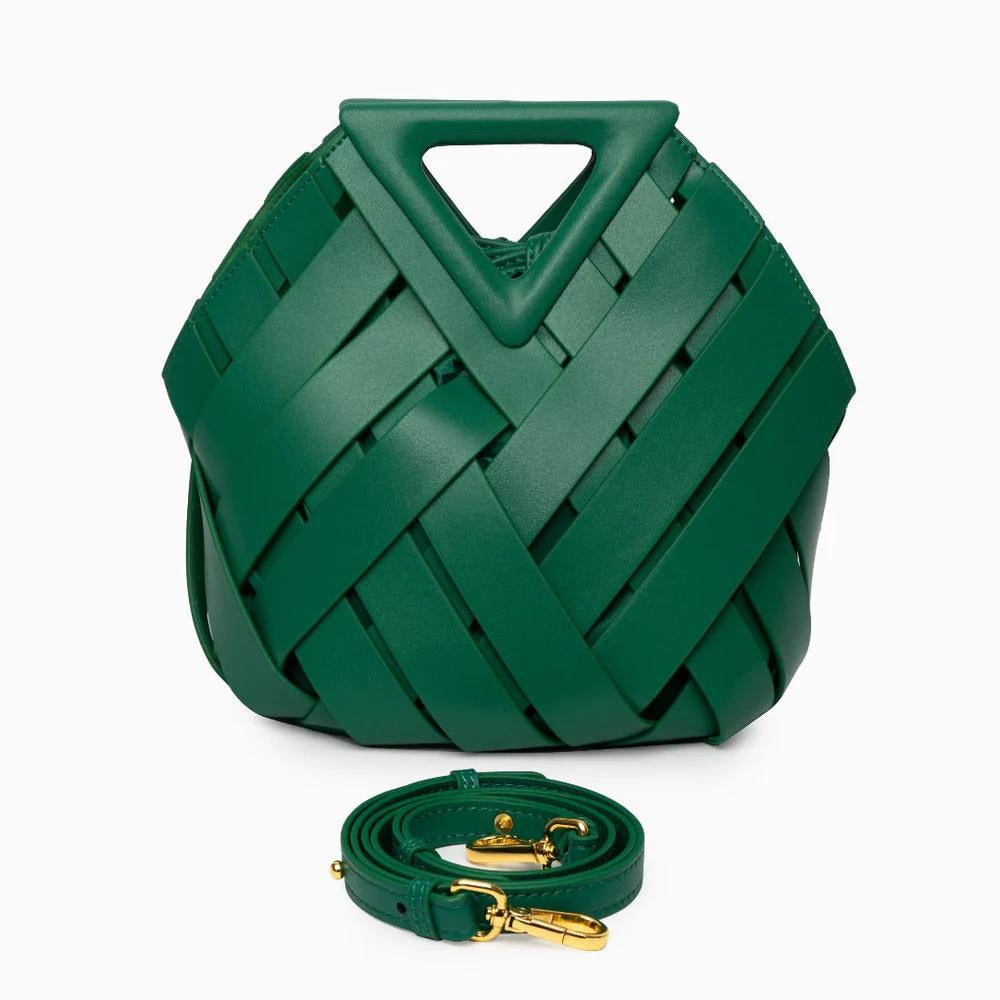 Vivetha - Triangle Shaped Handle Crossbody Bag