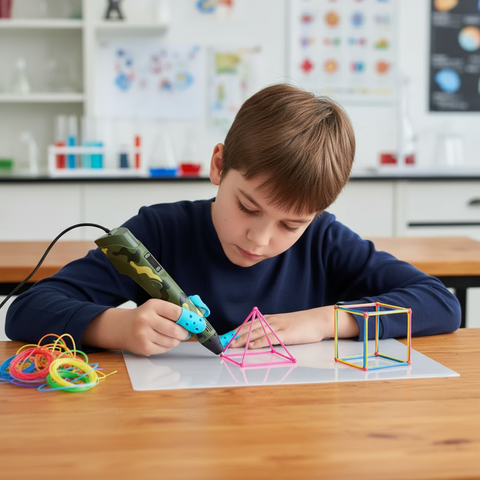 SketchFlow - Portable 3D Printing Pen Set With LED Display