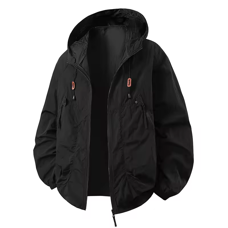 Vrenda - Long Sleeve Hooded Jacket With Pocket