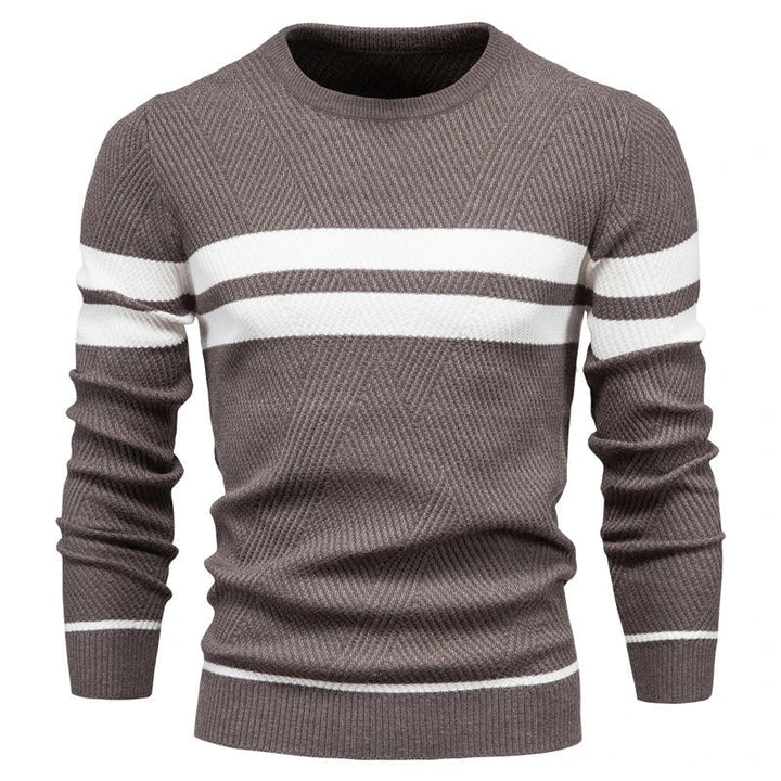 Fawzi - Warm Long Sleeve Patchwork Sweaters
