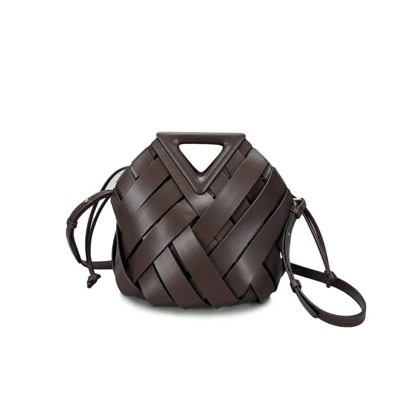 Vivetha - Triangle Shaped Handle Crossbody Bag