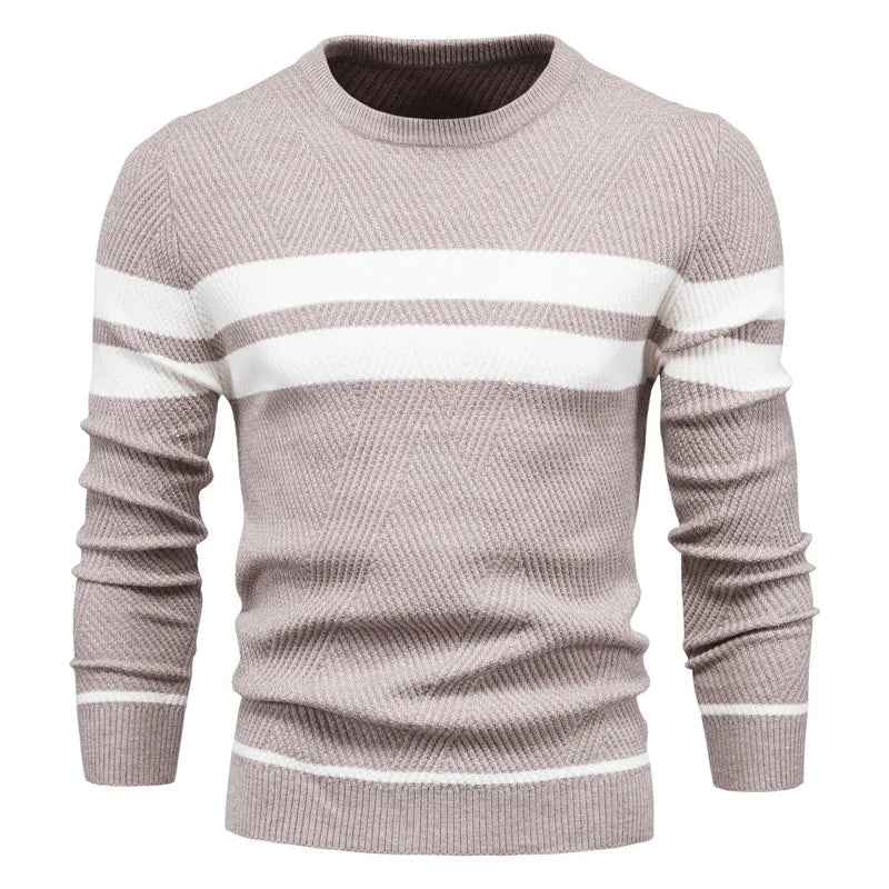 Fawzi - Warm Long Sleeve Patchwork Sweaters
