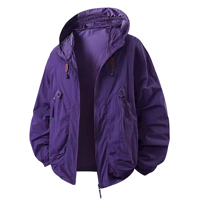 Vrenda - Long Sleeve Hooded Jacket With Pocket