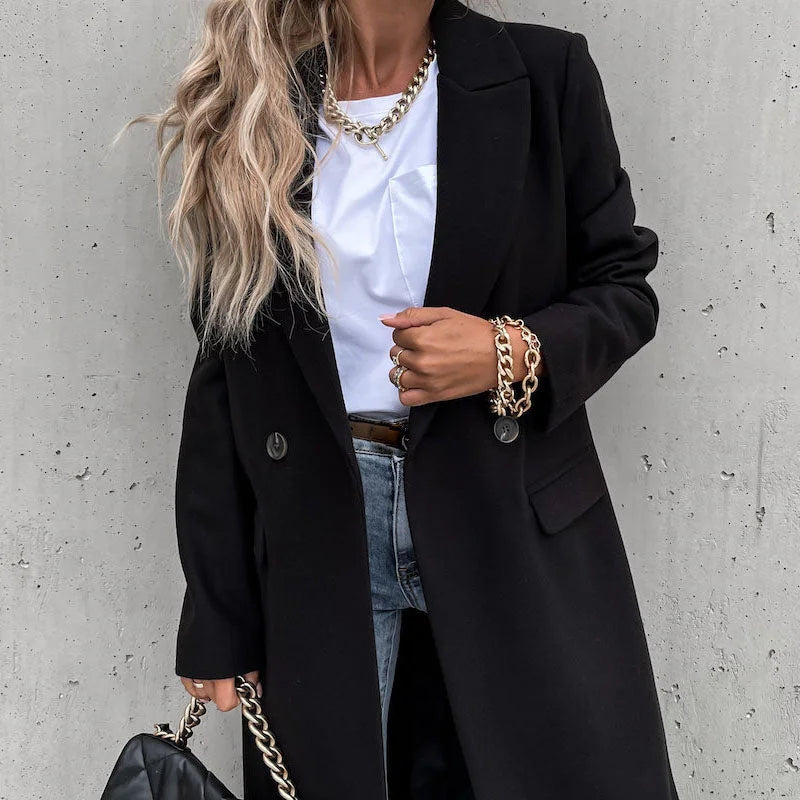 Aaliyah - Classic Lapel Winter Coat