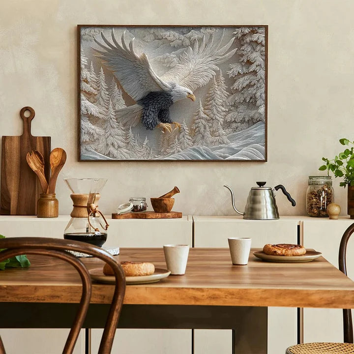TalonCraft - Carved Eagle Puzzle Home Decor