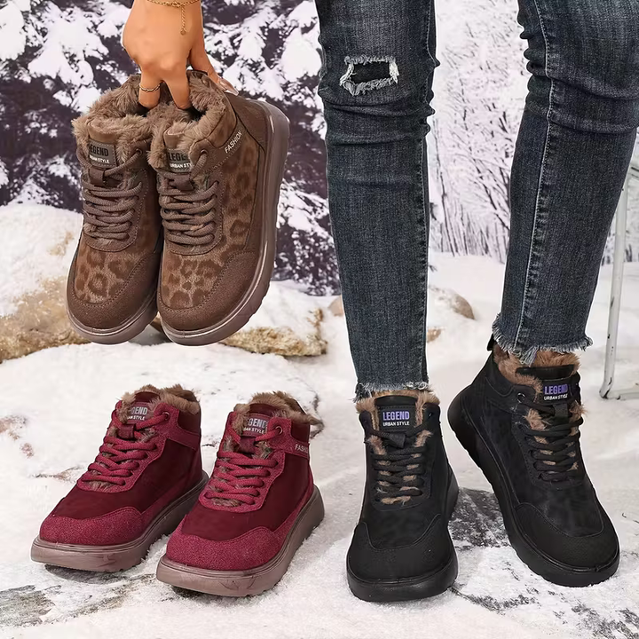Elizia - Lace-Up Ankle Shoes with Thick Sole