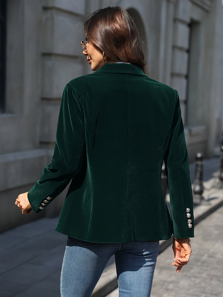 Desiree - Retro Elegant Single Button Blazer