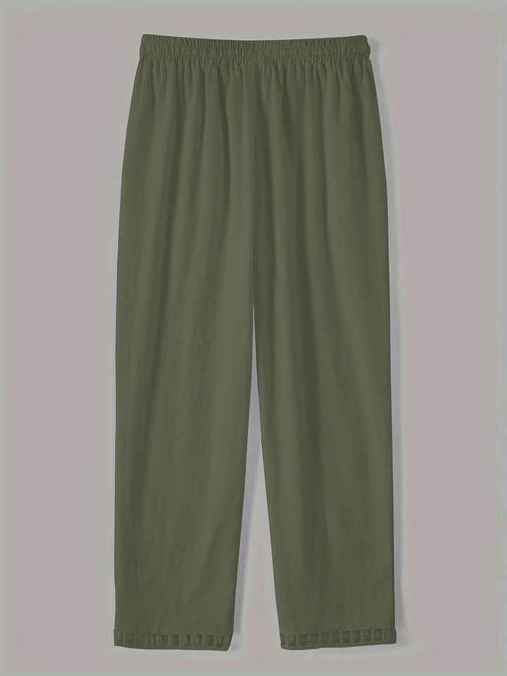 Tracey - Contrast Trim Cropped Pants