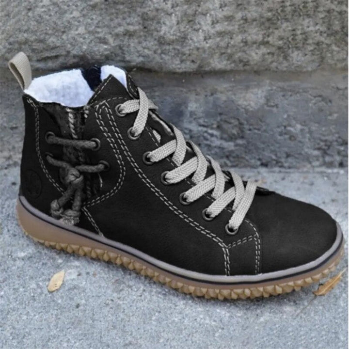 Hanasa - Lace Up Winter Ankle Boots