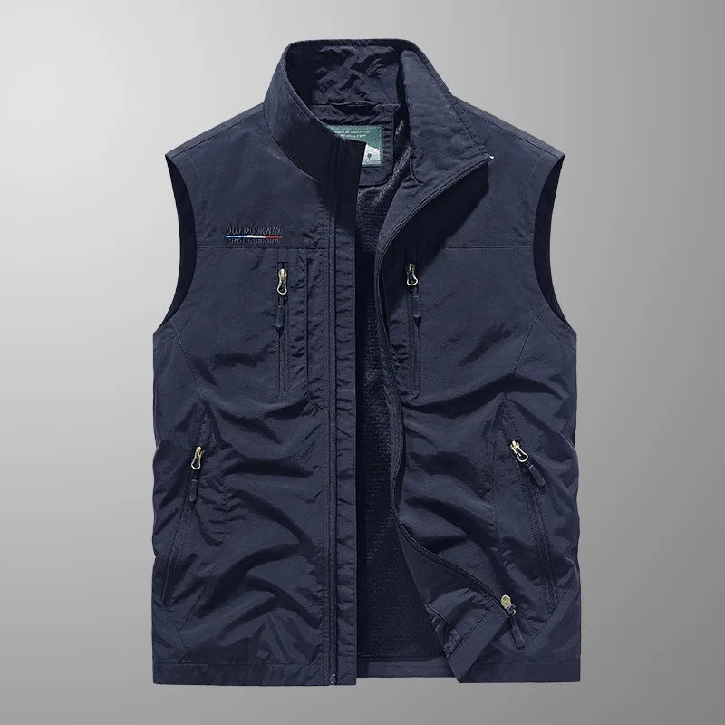 Vincent - Multi-Pocket Breathable Outdoor Cargo Vest