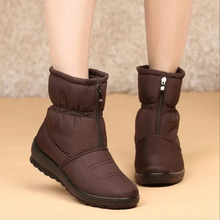 Afonia - Water Resistant Snow Boots with Zipper