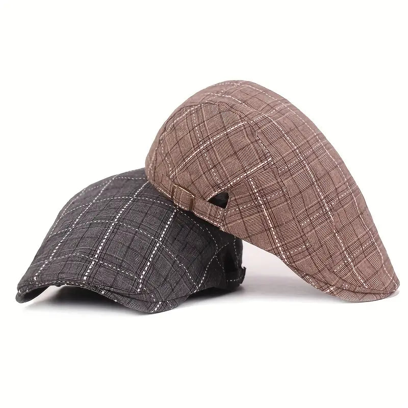 Checklyn - Stylish Check Pattern Beanie Hat