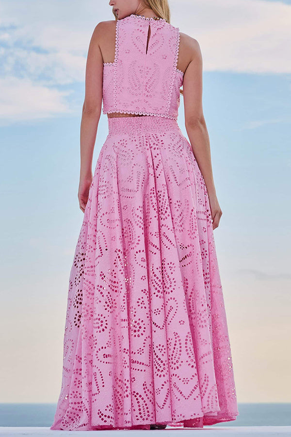 Rosanna - Sleeveless Two-Piece Lace Set