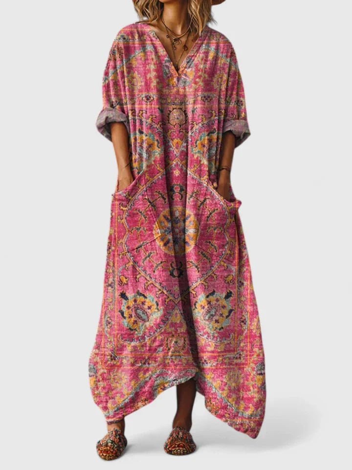 Chathumi - Elegant Dress With Printed