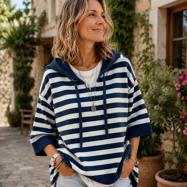 Kiera - Oversized Striped Hoodie
