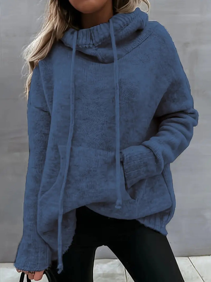 Natala - Knitted Sweater With Kangaroo Pocket