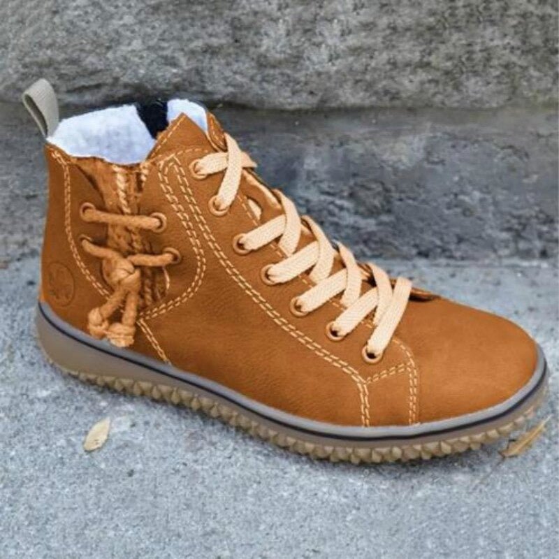 Hanasa - Lace Up Winter Ankle Boots