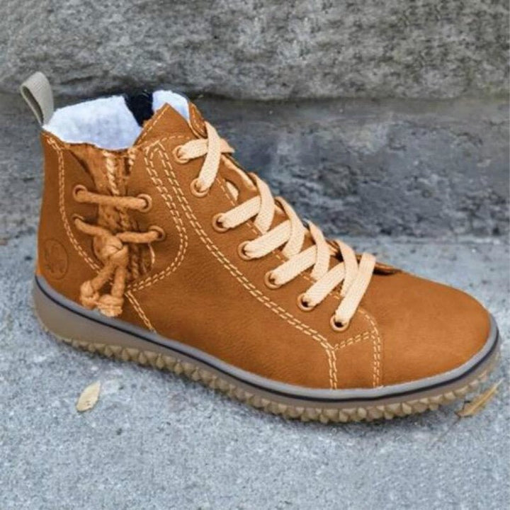 Hanasa - Lace Up Winter Ankle Boots
