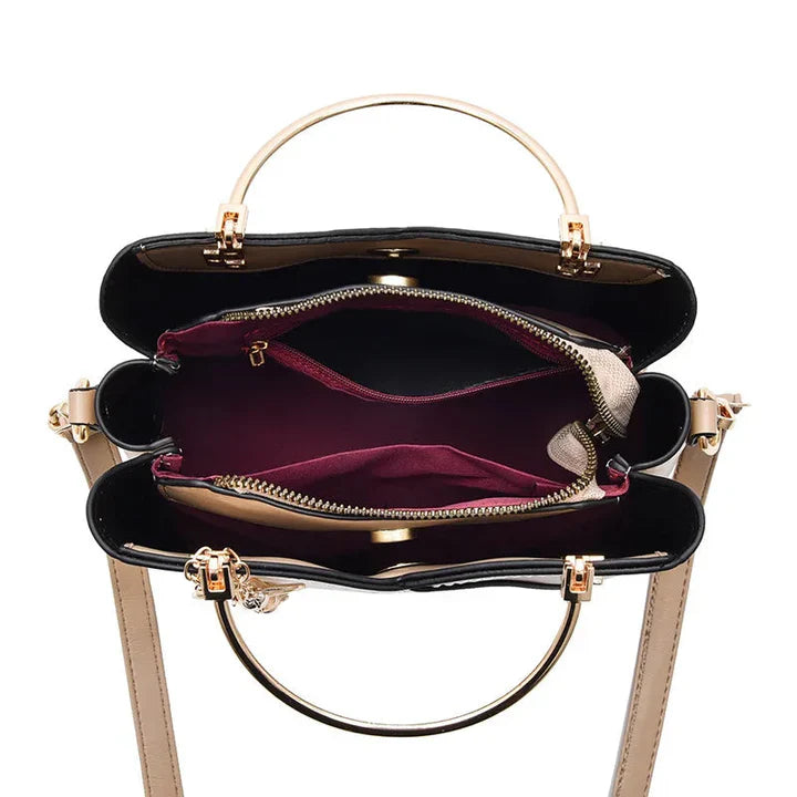 Orianna - Modern Two-Tone Signature Handbag