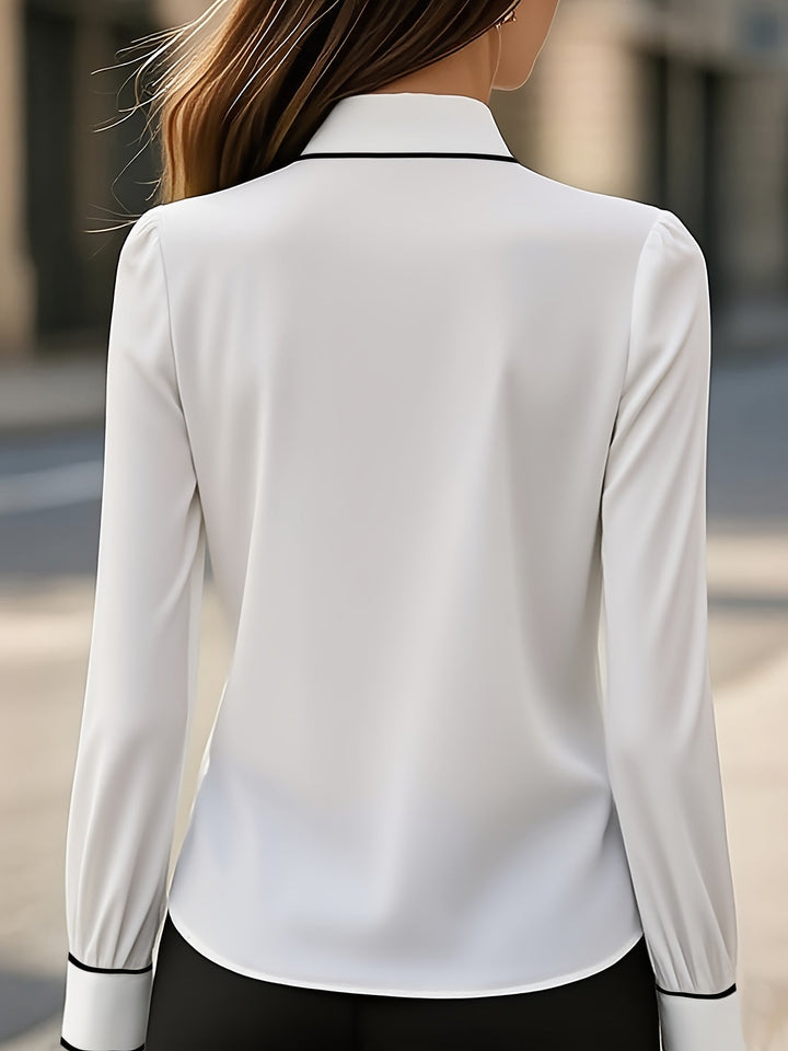 Briella - Long Sleeve Shirt With Front Tie