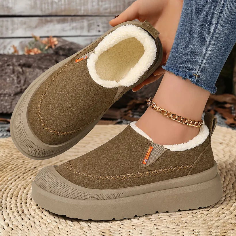 Sunnira - Elegant Shoes With Faux Fur Lining